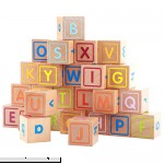 TOYMYTOY Alphabet Blocks Wooden Block Letters Preschool Kindergarten Building Toy 26pcs  B0756YKWL5